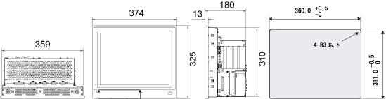 PL7930-T4* 外形寸法図